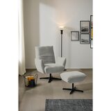 Dieter Knoll FOTELJ, svetlo siva tekstil | Shoptok.si