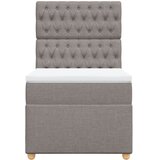  Krevet s oprugama i madracem smeđesivi 90x190 cm od tkanine | shoptok.hr