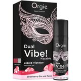 Orgie Dual Vibe - uniseks tekoči vibrator - Jagoda - Gin Tonic (15 ml) | Shoptok.si