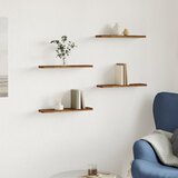  Zidne police 4kom boja staro drvo 40x10x1,5cm konstruirano drvo | Shoptok.si