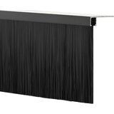  Držač četke za vrata 12 kom. Crna 100 cm Aluminijski legura | shoptok.hr