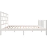  Za krevet od masivne borovine bijeli 160 x 200 cm | shoptok.hr