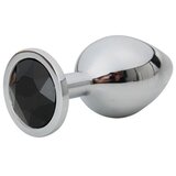 Fantasy Mali metalni analni dildo sa crnim dijamantom Cene