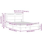  Okvir za krevet Bijela 160 x 200 cm Umjetna koža - Bijela 160 x 200 cm | shoptok.hr