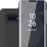 Cadorabo CASE, združljiv s Samsungom v turmalinski črni barvi - prozorno za zaščito z ogledalom z ogledalom s funkcijo stojala 360 stopinj zaščita, (20568745) Cene