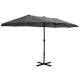  Vrtni suncobran s aluminijskom šipkom 460 x 270 cm antracit | shoptok.hr