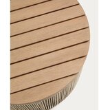 Kave Home Okrogla vrtna klubska mizica z mizno ploščo iz akacije ø 70 cm Dandara – | Shoptok.si