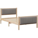  Okvir kreveta Smeđa i taupe 100 x 200 cm Masivna borovina | shoptok.hr