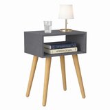 Livetastic MAJHNA NOČNA OMARICA, antracit, medeni hrast | Shoptok.si
