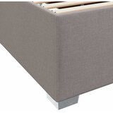  Krevetna konstrukcija Sivo-smeđa 200 x 200 cm tkanina | shoptok.hr
