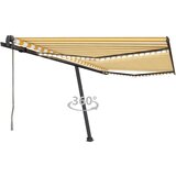  Automatska tenda sa senzorom LED 450x350 cm žuto-bijela Cijene