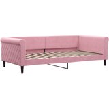  Dnevni krevet na razvlačenje ružičasti 100 x 200 cm baršunasti | shoptok.hr