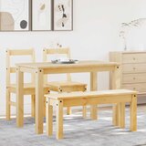 vidaXL 4 kosi jedilnega kompleta panama masivni les borovega lesa | Shoptok.si