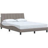  Posteljni okvir brez vzmetnice taupe 140x190 cm blago, (21670771) | Shoptok.si