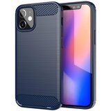 Cadorabo Ohišje, združljiv z jabolkom v brušeno modro - zaščitno prevleko iz fleksibilnega silikona TPU v videzu iz nerjavečega jekla ogljika, (20593109) | Shoptok.si