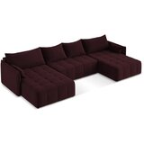 Makamii Bordo sklopiva/s prostorom za odlaganje kutna garnitura (u obliku slova "U") Moku – | shoptok.hr