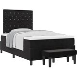  Krevet s opruga kutije s jastukom Crna 190 x 120 cm Baršun | shoptok.hr