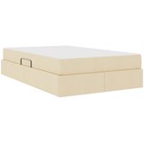 Krevet s madracem i skladištem Krema 120 x 190 cm Poliester | Eponuda.com