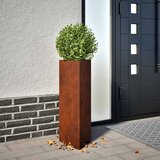  Vrtna posuda za sadnju 30 x 26 x 75 cm od čelika COR-TEN | shoptok.hr