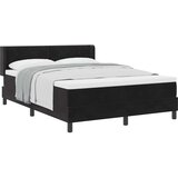  Krevet s opruga kutije s uzglavljem Crna 200 x 160 cm Baršun | shoptok.hr