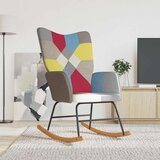 vidaXL stolica za ljuljanje s uzorkom patchworka od tkanine | shoptok.hr