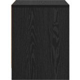 vidaXL Nočna omarica Črni hrast 45 x 34 x 44.5 cm Konstruiran les | Shoptok.si