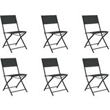  7-dijelni vrtni blagovaonski set sivo-crni | shoptok.hr