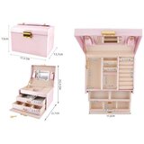 Beautylushh satenska kutija za nakit, roza | shoptok.hr