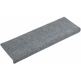  Prostirke za stepenice samoljepljive 15 kom 65x21x4 cm svijetlo sive pravokutne rubove | shoptok.hr