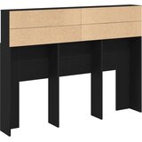  Glava kreveta s ormarićem Zidne Crni hrast 140 x 19 x 103,5 cm | shoptok.hr