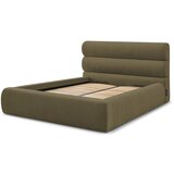 Bobochic Paris Tamno zeleni tapecirani bračni krevet s prostorom za odlaganje s podnicom 160x200 cm Jagna – Cijene