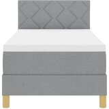  LED Box Spring Krevet Svijetlo siva 80 x 200 cm tkanina | Eponuda.ba
