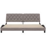 vidaXL Posteljni okvir brez vzmetnice taupe 200x200 cm blago, (22053728) | Shoptok.si
