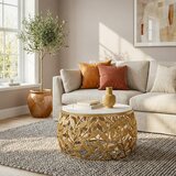 MID.YOU KLUBSKA MIZA, bela, zlate barve | Shoptok.si