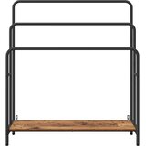 Stalak za odjeću s policom Staro drvo 90 x 30 x 100,5 cm | shoptok.hr