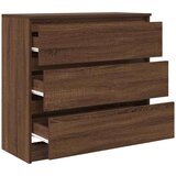  Komoda rjavi hrast 80x35x76 cm inženirski les | Shoptok.si