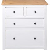 Komoda od borovine bijela 80 x 40 x 83 cm asortiman Panama | shoptok.hr