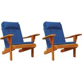  Jastučići za stolice Jednobojno 2 pcs Plava 58 x 77 x 4,5 cm | shoptok.hr
