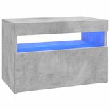 TV ormarić s LED svjetlima siva boja betona 60x35x40 cm | Eponuda.com