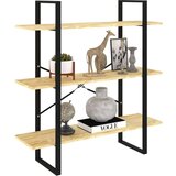 vidaXL Ormarić za knjige s 3 razine 100 x 30 x 105 cm od borovine | shoptok.hr
