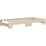  Dnevni krevet na razvlačenje s ladicama krem 100x200 cm tkanina | shoptok.hr