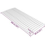 vidaXL Letveno dno za posteljo 24 letvic 80x200 cm | Shoptok.si
