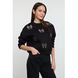 TRENDYOLMILLA ženski duks Twoaw25Sw00307, crna-crna | Eponuda.com