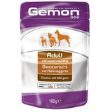 Monge gemon sos za pse adult - divljač u sosu 100g Cene