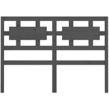  Posteljno vzglavje sivo 125,5x4x100 cm trdna borovina, (20647047) | Shoptok.si