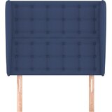  Uzglavlje s ušima plavo 93x23x118/128 cm od tkanine | Eponuda.com