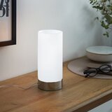 Eglo Damasco 1 stolna/1, e27, 60w, v215, krom/bijela | shoptok.hr