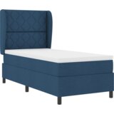 Box Spring Krevet s Madracem Plavi 90x200 cm Tkanina | shoptok.hr