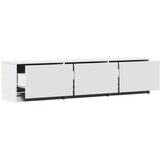 TV omarica z LED Bela 165 x 34 x 40 cm Konstruiran les, (5000137191) | Shoptok.si