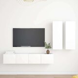  4-dijelni set TV ormarića bijeli od iverice | shoptok.hr